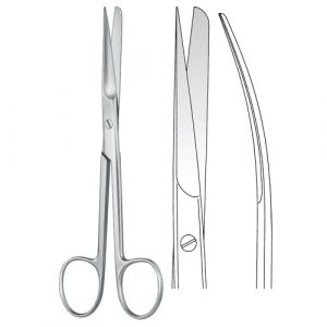 Deaver Scissors pointed/blunt Curved - Zainsa Instruments
