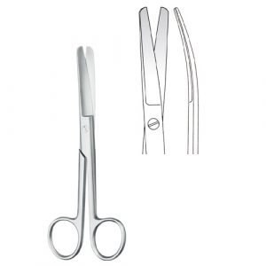 Operating Scissors blunt/blunt Curved - Zainsa Instruments