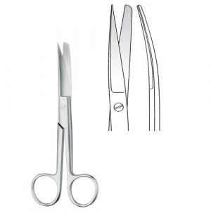 Operating Scissors pointed/blunt Curved - Zainsa Instruments