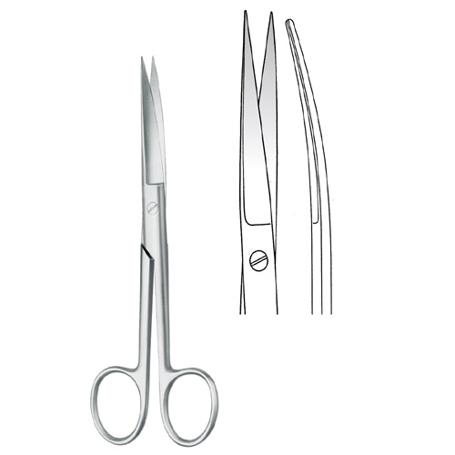 Operating Scissors pointed/pointed Curved | Zainsa Instr....