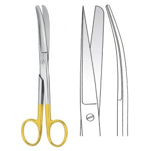 TC Scissors pointed/blunt Curved | Scissors | Zainsa Instr
