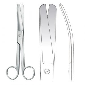Doyen Scissors blunt/blunt Curved | Surgical | Zainsa Instru