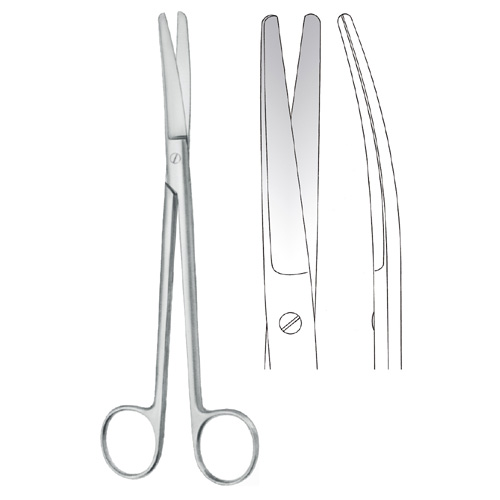 Uterine Scissors Curved | Surgical Scissors Manufacturer