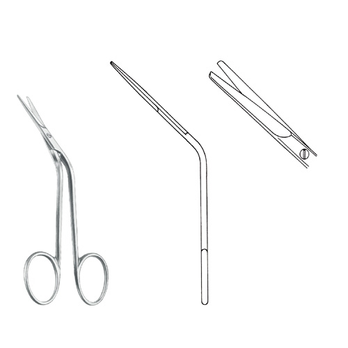 Knee Bent Fomon Nasal Scissors Curved | Zainsa Instruments