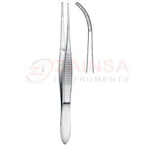 Fine Dressing Forceps Curved | Dissecting Forceps | Zainsa