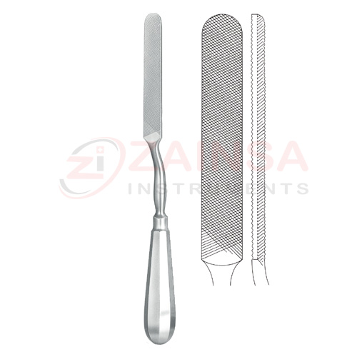 Bayonet Shape Bone File | Zainsa Instruments