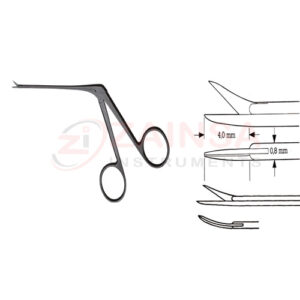 Right Curved Belluci Micro Ear Scissors | Zainsa Instruments