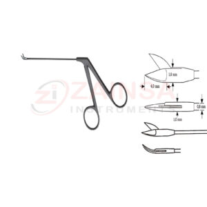Right Curved Wullstein Micro Ear Scissors | Zainsa Instruments