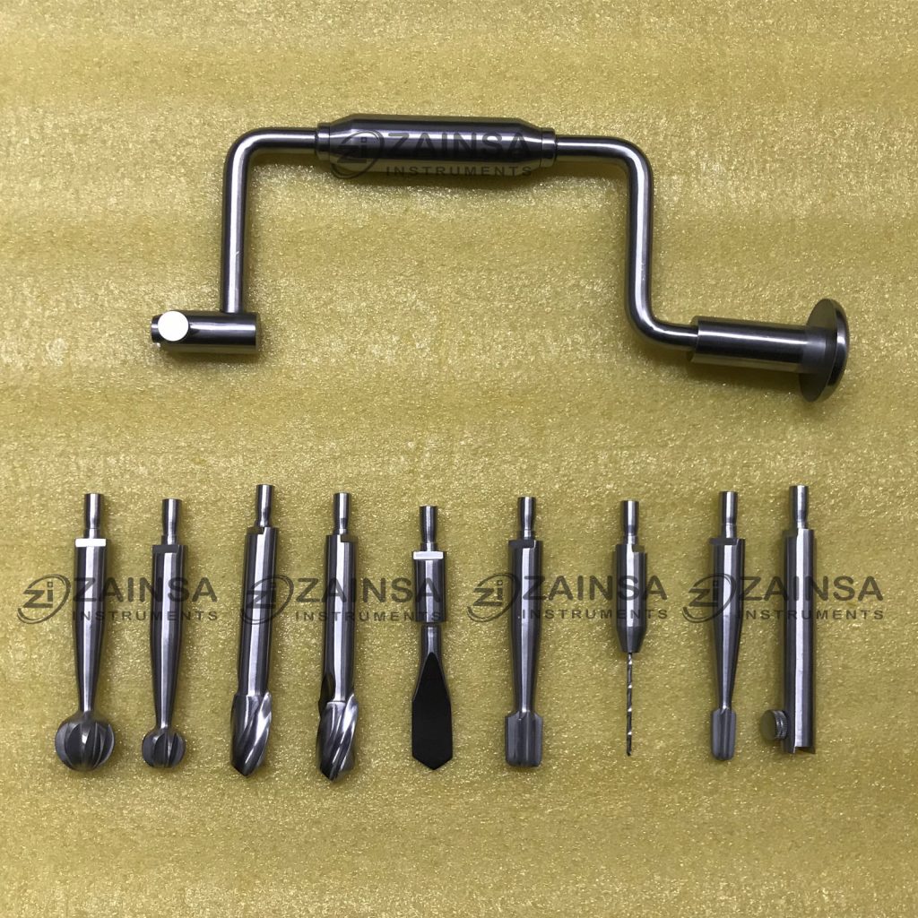 Hudson Brace Hand Drill Set Surgical Orthopedic Instruments – Zainsa ...