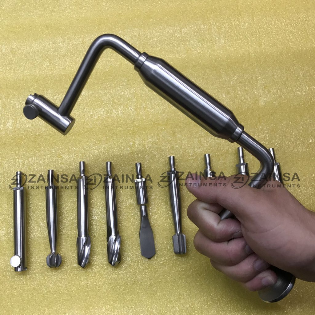 Hudson Brace Hand Drill Set Surgical Orthopedic Instruments – Zainsa ...